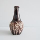 Bay ceramic pitcher with handle and fat lava glaze