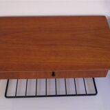 Pair of Scandinavian design hanging bedside tables 1960
