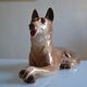 Wolf Dog German Shepherd Ceramic Saint Clément L 39 cm H 26 cm