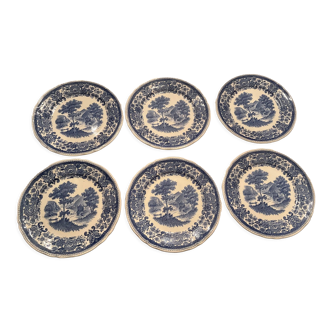 6 dessert plates. Burgeland . Villeroy and boch