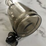 Smoked glass carafe from the 70s