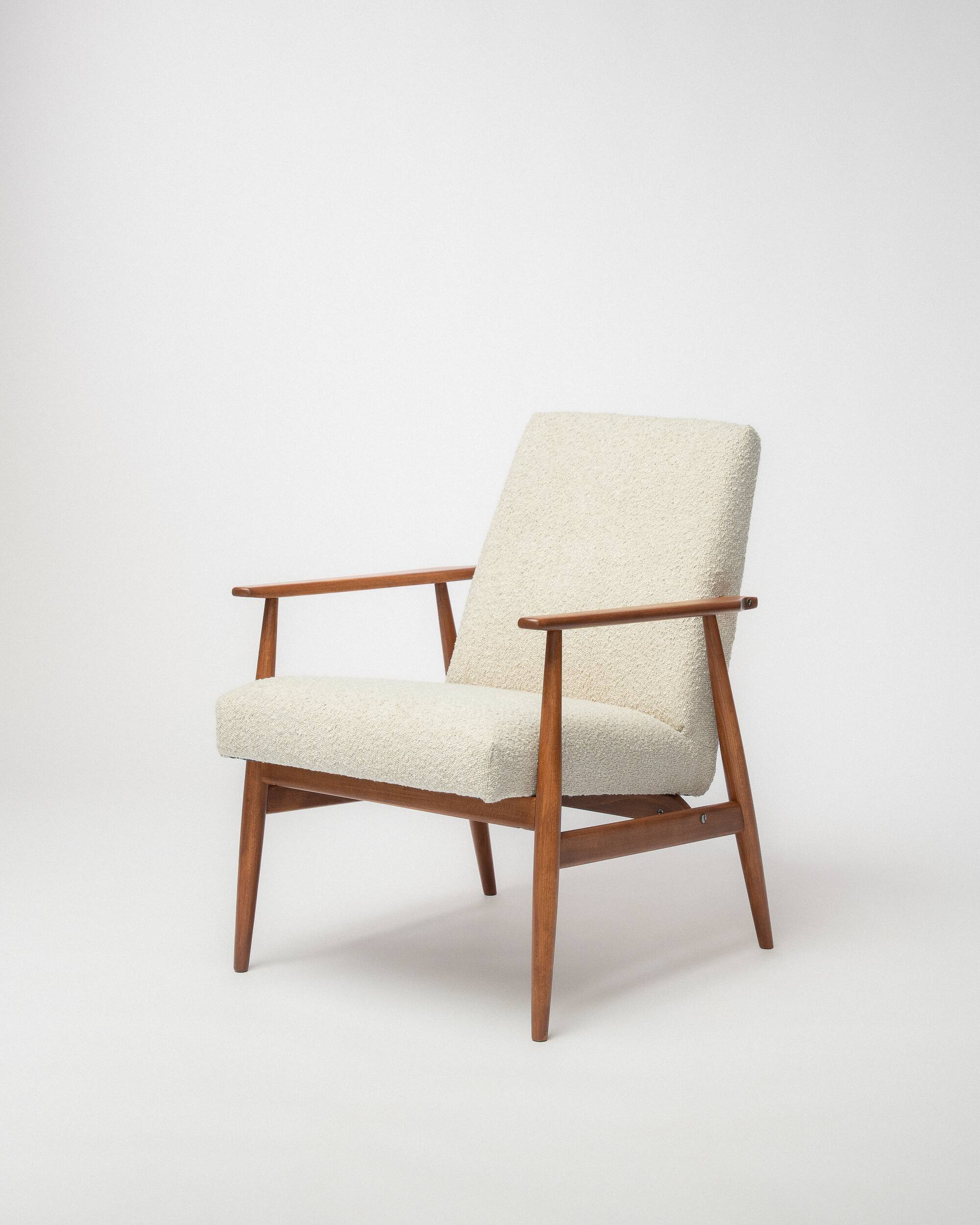 Fauteuil Lisek Mid-Century – Original vintage des années 1960 restauré par Henryk Lis