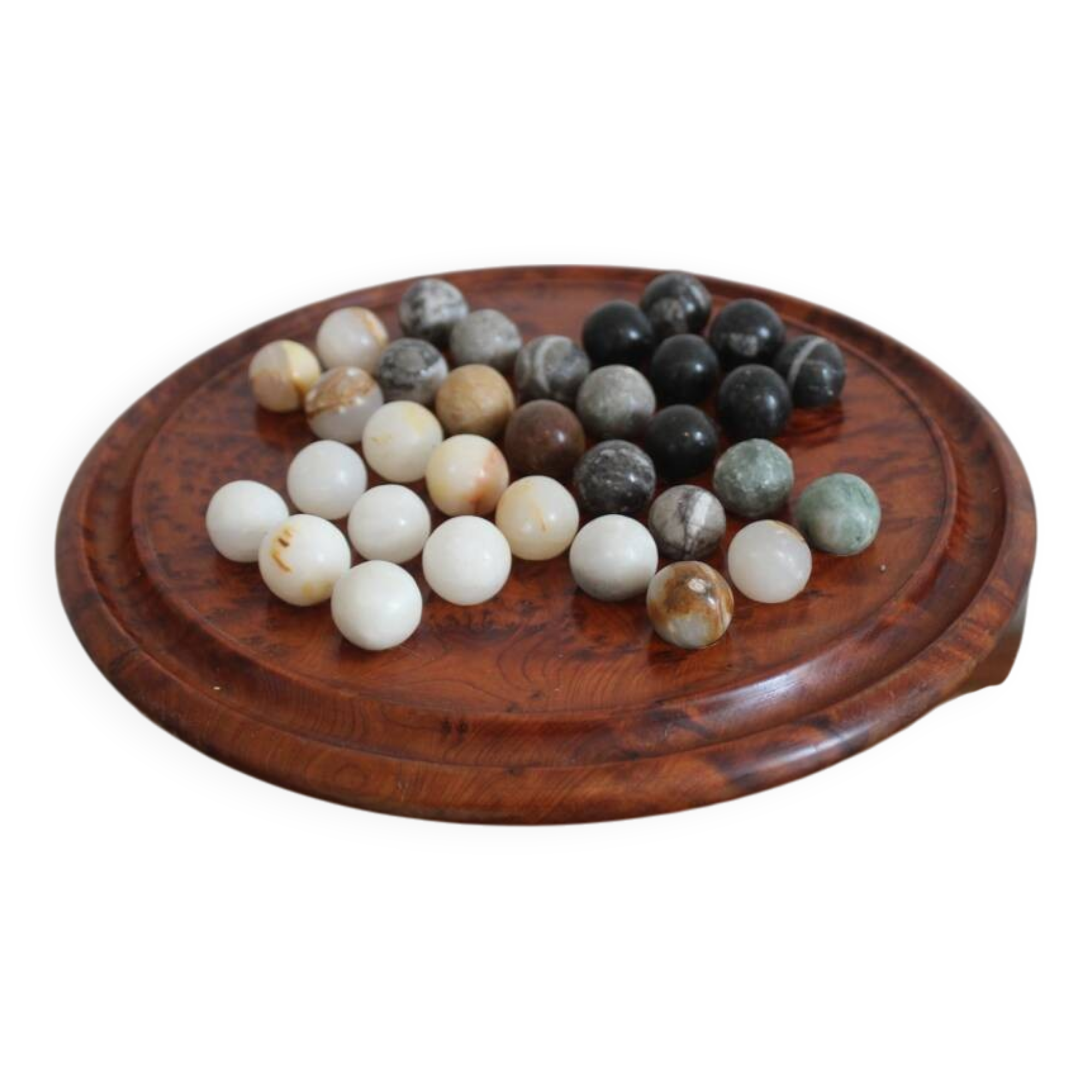 Solitaire game or mineral abacus