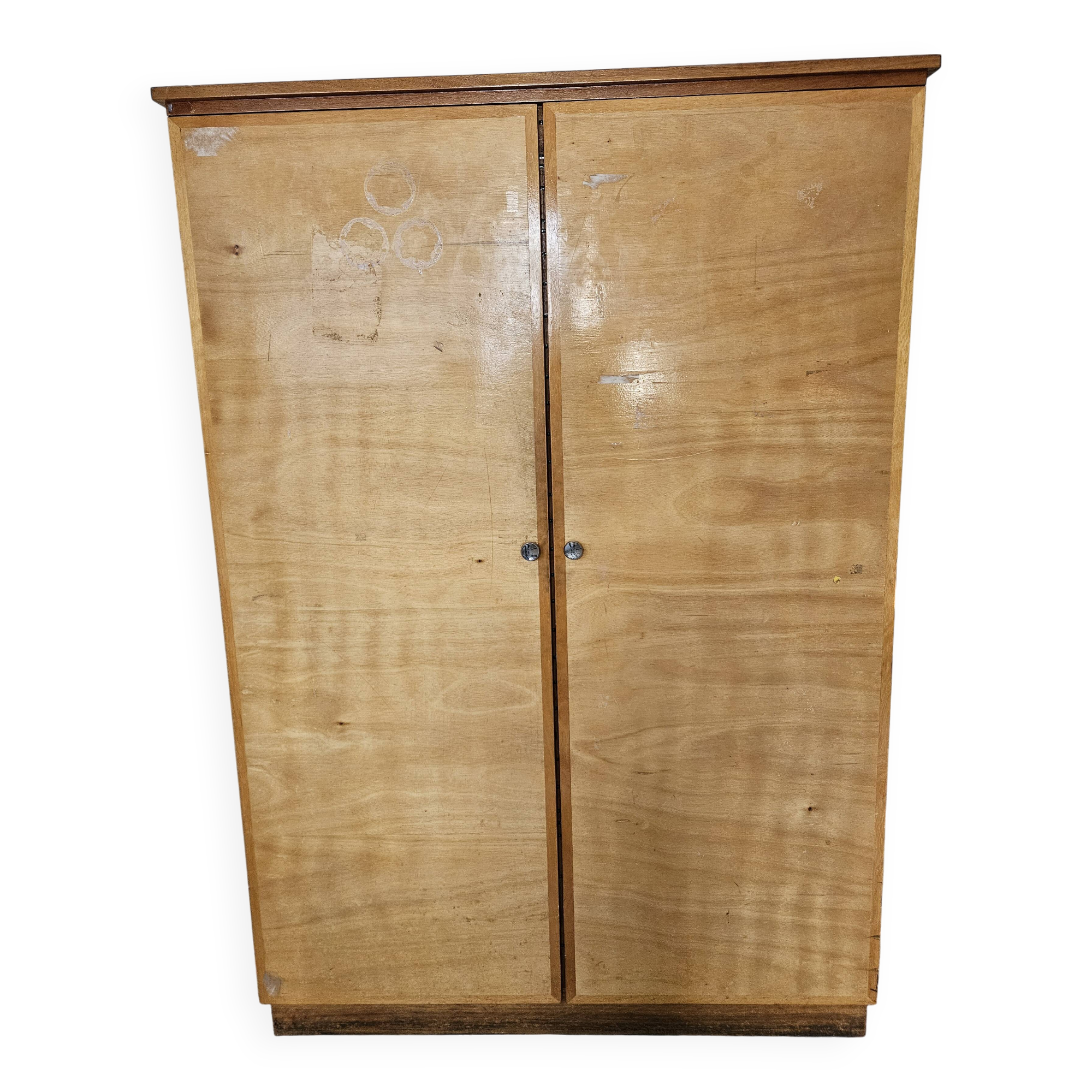 large antique wooden storage unit