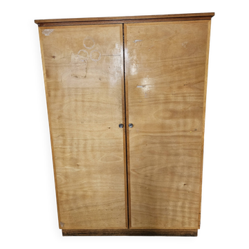 large antique wooden storage unit