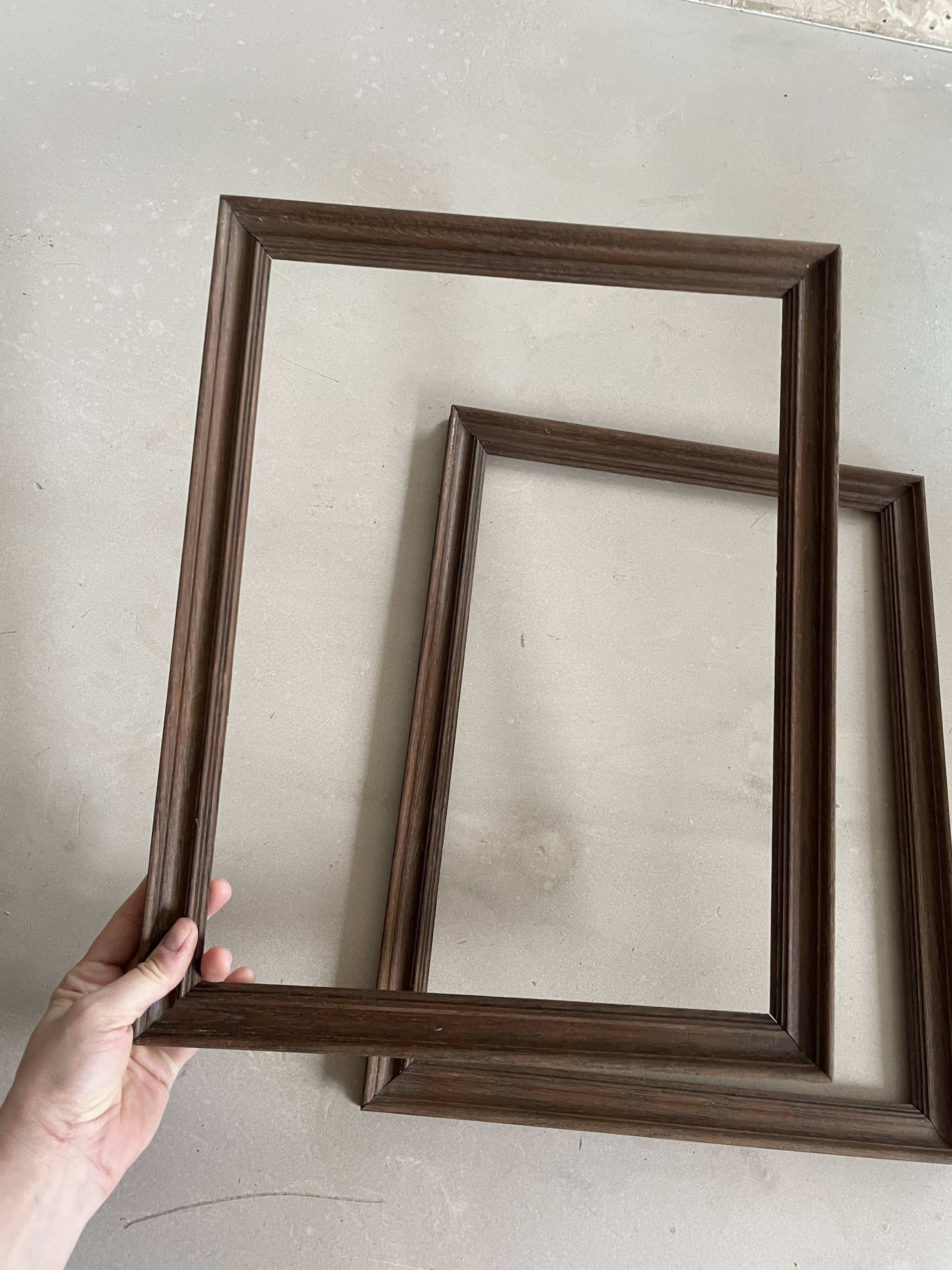 Set of 2 wooden frames 45x35cm