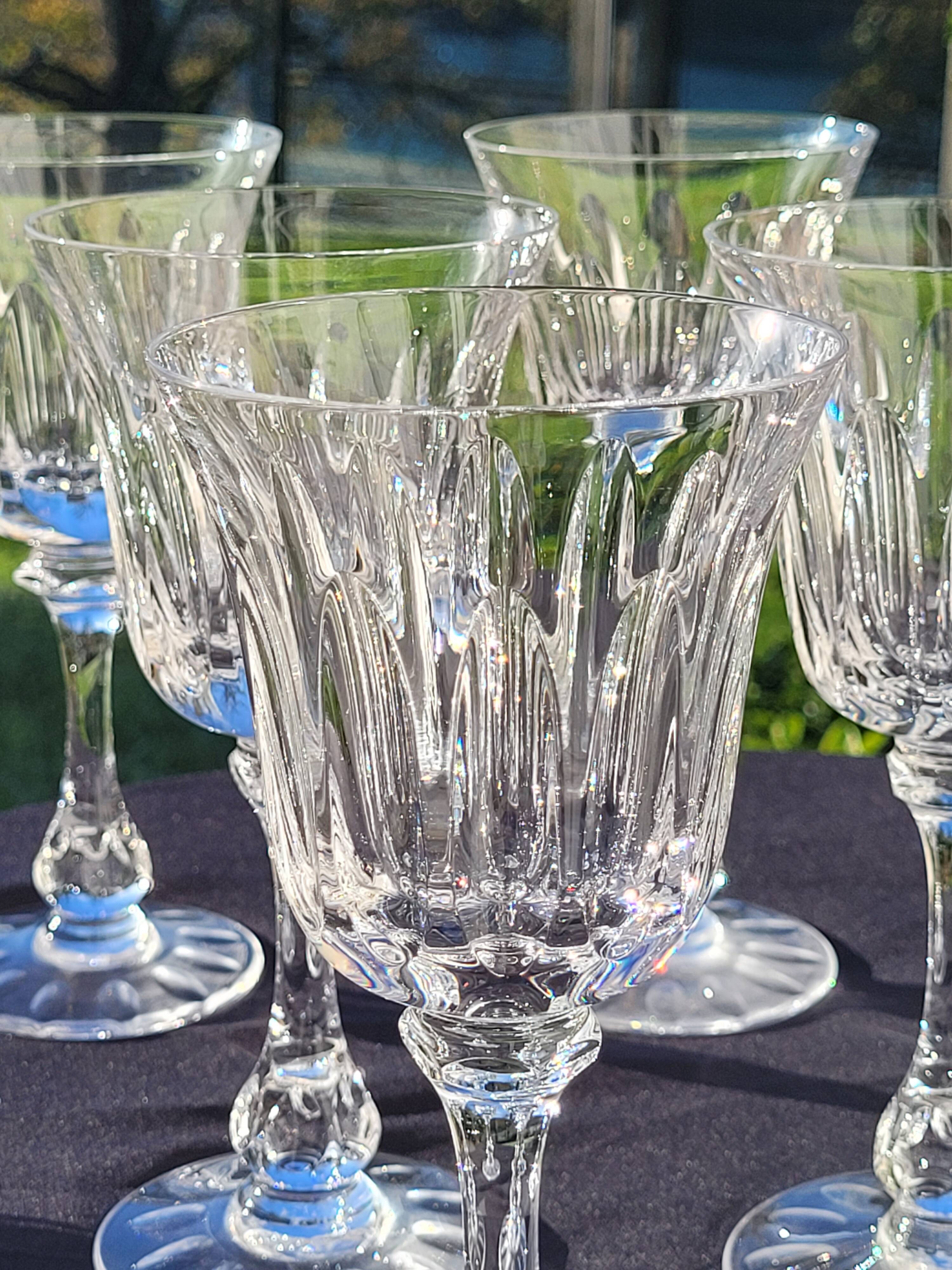 8 verres à eau vin cristal de Sevres