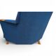 Blue cocktail chair MCM, 1950