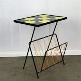 Table d'appoint porte-journaux  1960