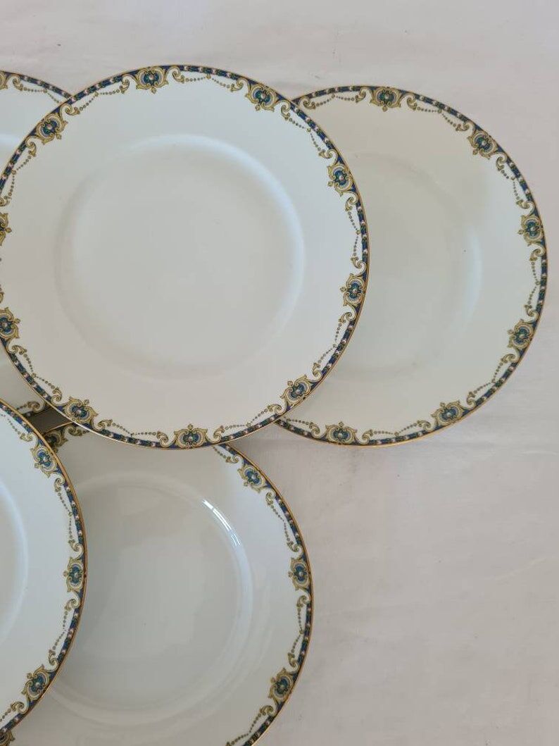 Set of 6 plates Legrand porcelain from Limoges