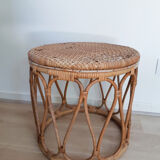 Stool, rattan/wicker ottoman