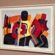 Original Swedish Colour Lithograph – “Composition” by Bo Thorén – Signed – Vintage & Framed