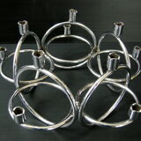 Candlestick space age chrome 1970