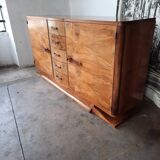 Art deco walnut sideboard