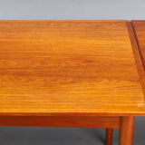 Table à manger extensible en teck danois, années 1960