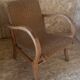 Bauhaus armchair in wood and rope by Erich Dieckmann