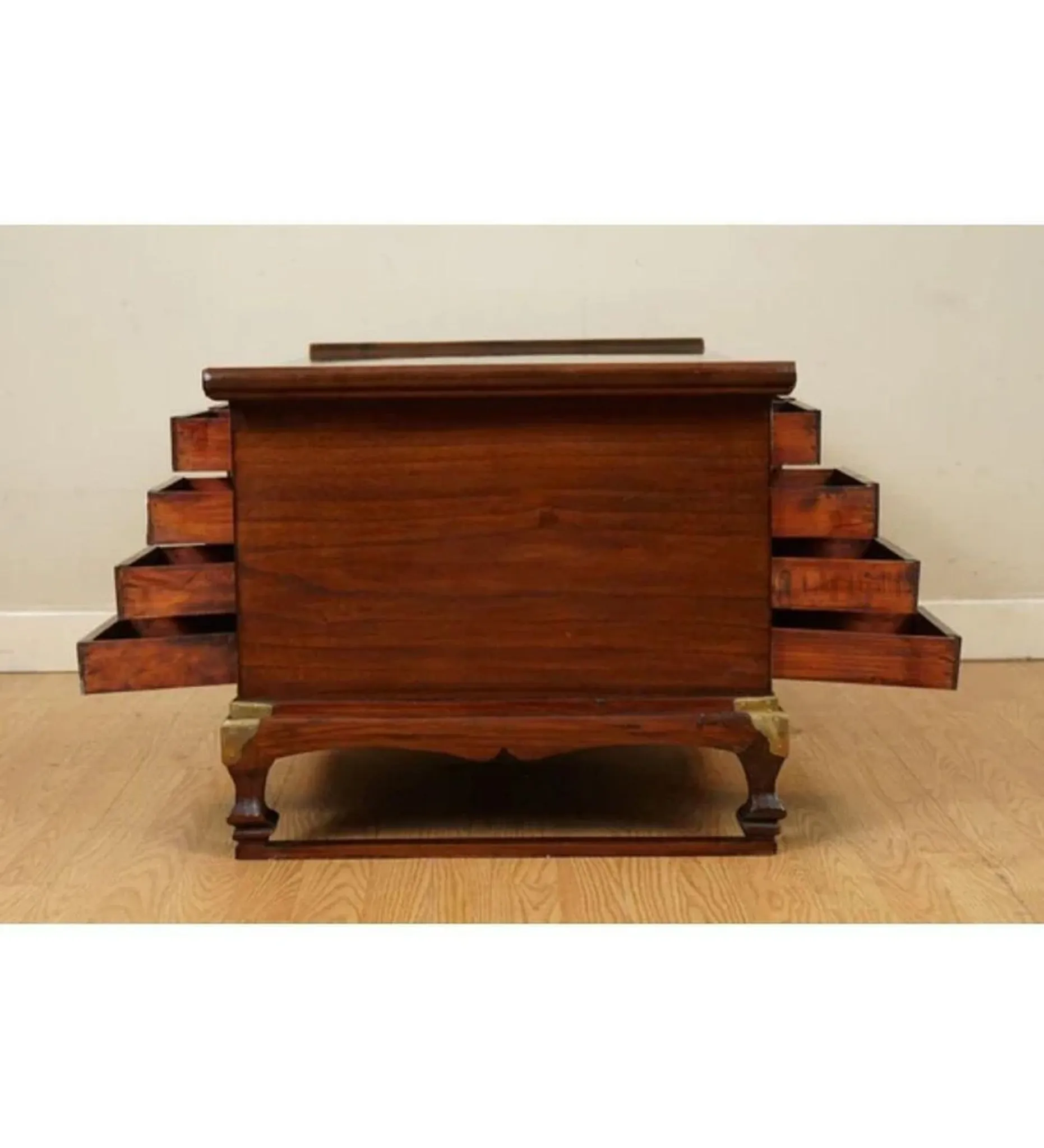 Coffee Table in Elm with Drawers, Korea, Late 19th Century