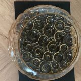 Helena Tynell Round Vintage Snail Glass Ceiling Light