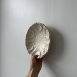 Fluted cracked terracotta dishes - fluted wall plates