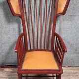 Fauteuil ancien au design inspiré des chaises Windsor