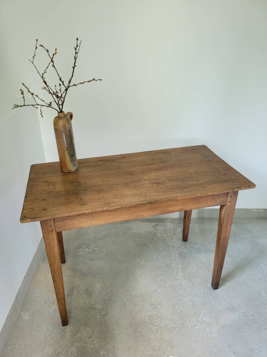 Parisian table in oak and pitch pine
