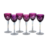 Set of 6 wine glasses from the Rhine Roemer Baccarat Crystal model S1132
