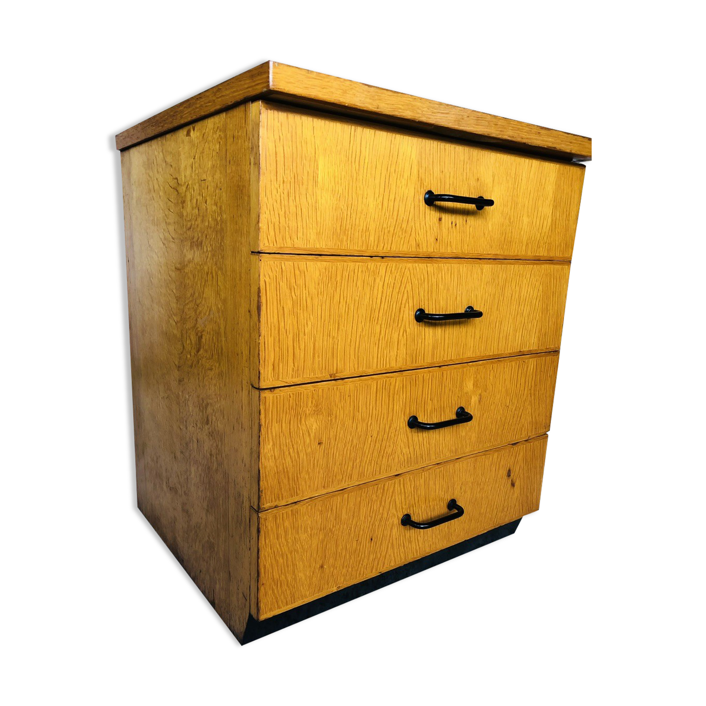 Commode vintage chêne blond Circa 60