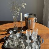 Small flared champagne bucket with 2 loops H20.5