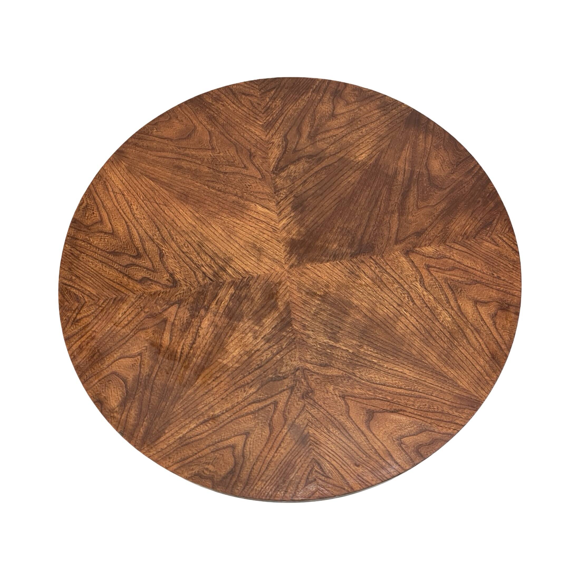 Round coffee table, Mid-Century, Art Deco, after renovation, Germany, 1960s