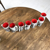 7 cups Vallauris fatlava