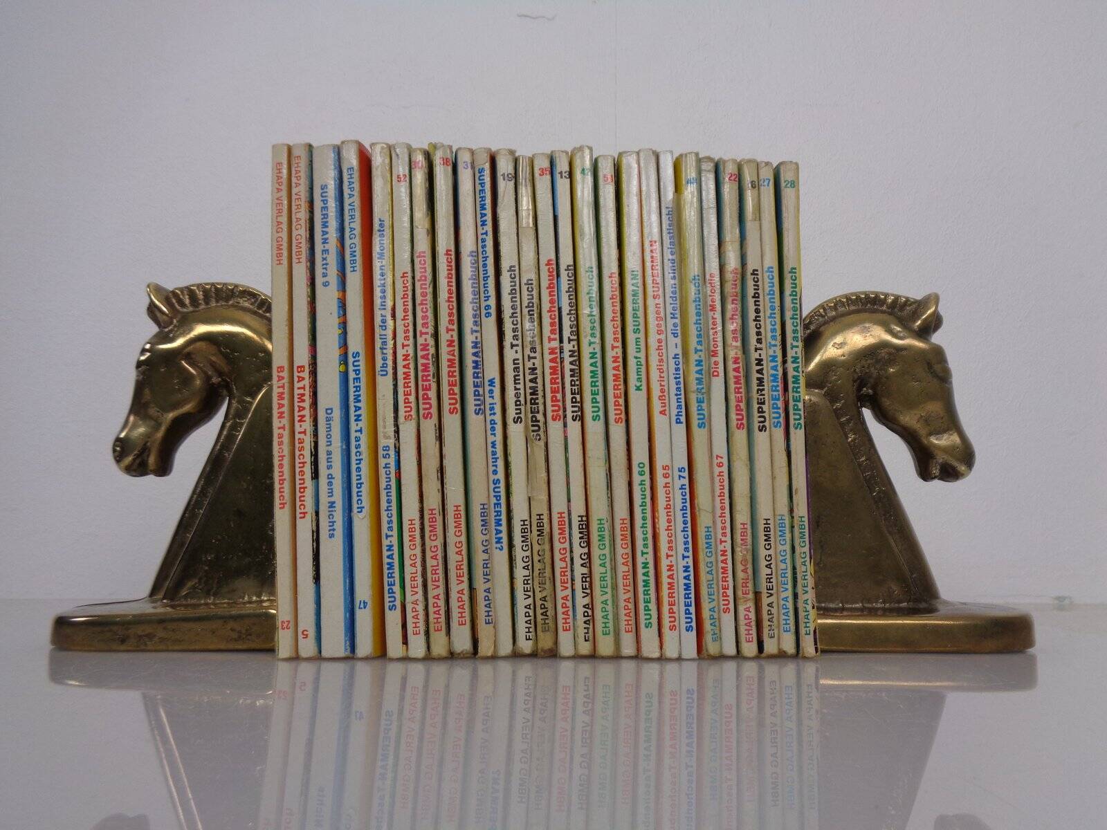Brass Horse Bookends, 1960s, Set of 2