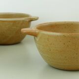 Set of 6 CNP Grès Village stoneware bowls