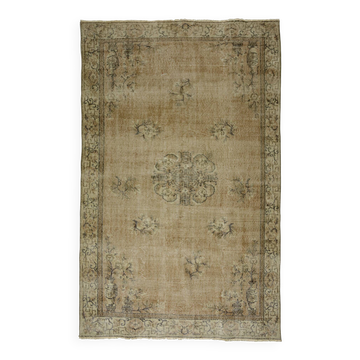 Tapis Oushak Vintage – Palette Chaude & Motifs Subtils, 172 x 258 cm