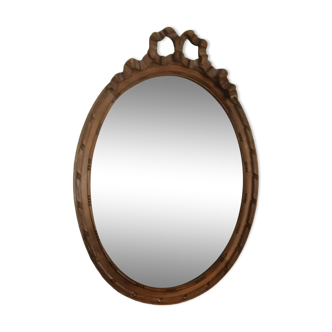 Louis XVI style mirror in walnut 80X57