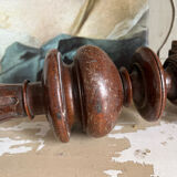 Old woodwork baluster lamp base