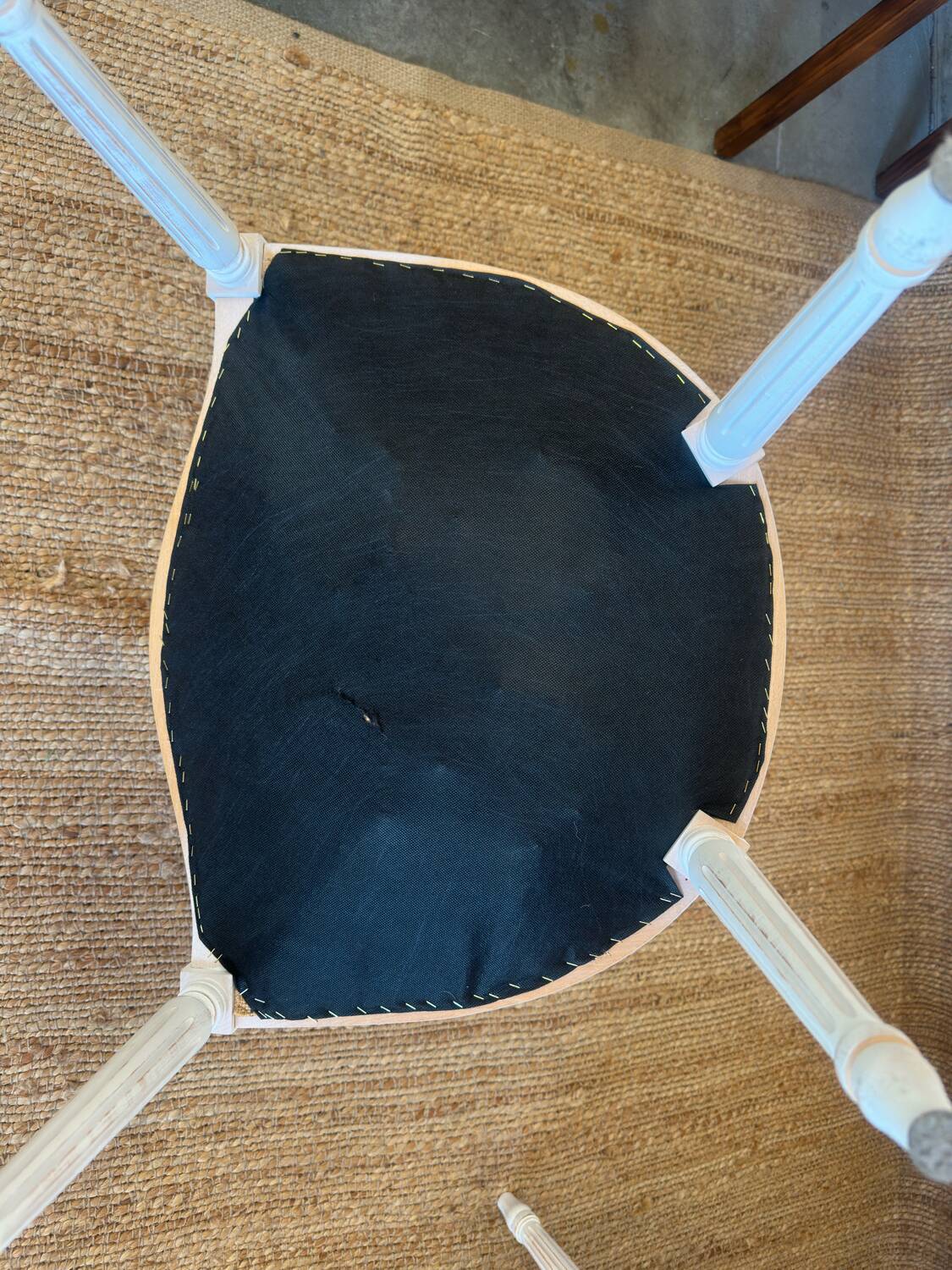 Pair of Louis XVI style medallion armchairs