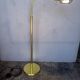 Reading floor lamp in golden brass vintage design 1970