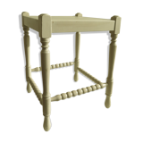 Vintage pearl wood side table