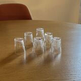Baccarat liqueur set, glasses, and stand. Rare item.