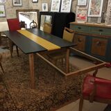 Large black and yellow table