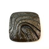 Mid Century Solid Abstract Brutalist Bronze front Door Handle 1960