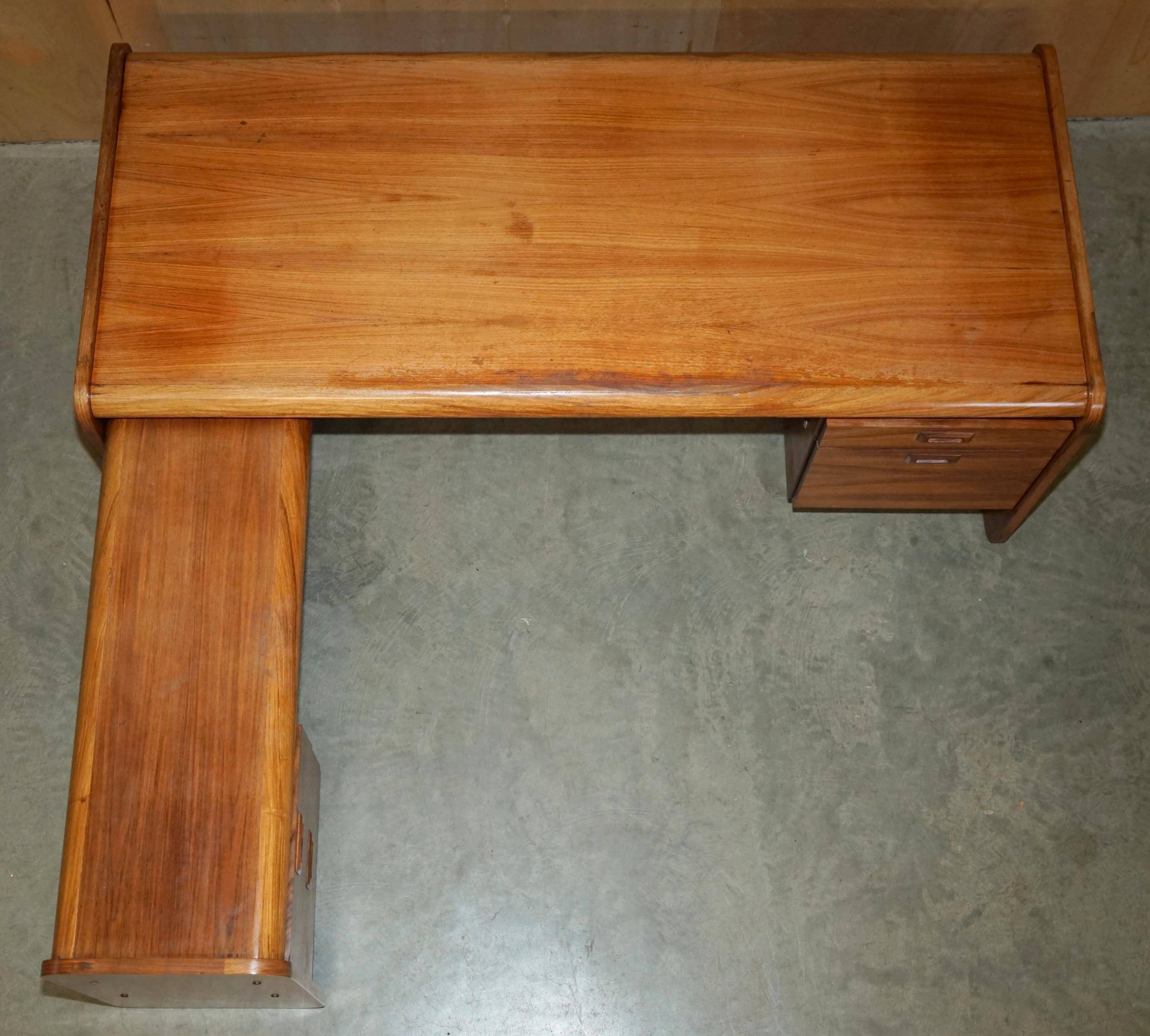 Left corner desk, Brazilian wood, mid-century Danish.