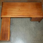 Bureau d'angle gauche bois brésilien danois milieu du siècle