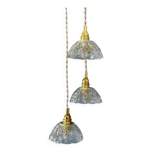 Suspension triple abat-jour - verre