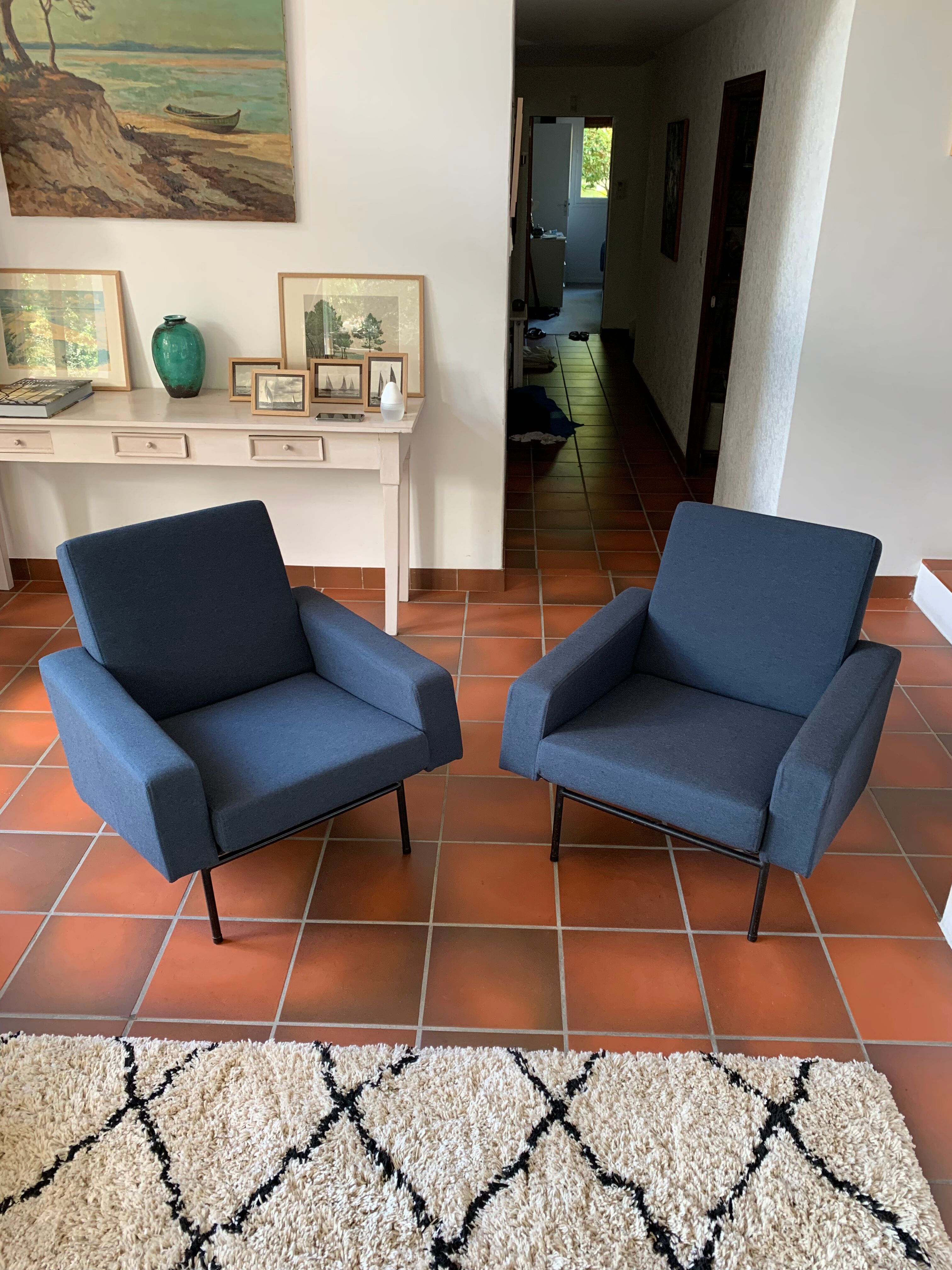 Pair of armchairs Pierre Guariche G10 Airborne Edition