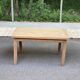 Extensible farmhouse dining table stripped in raw solid oak 1950