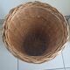 Large woven wicker basket with lid – vintage spirit