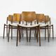 Chaises de salle à manger en teck par Hartmut Lohmeyer pour Wilkhahn, années 1960, lot de 6