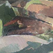 Vintage Oil on Canvas signed Modernist Gustav Adolf Johansson 1972