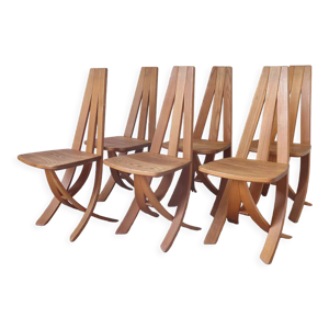 Série de 6 chaises vintage en